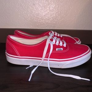 Vans Authentic Skate Shoe “Red”